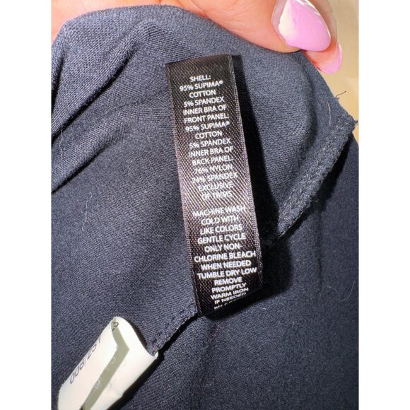 Victorias Secret Bra Tops Medium Dress‎ Black Cotton & Spandex With Lace Accents - Picture 7 of 7